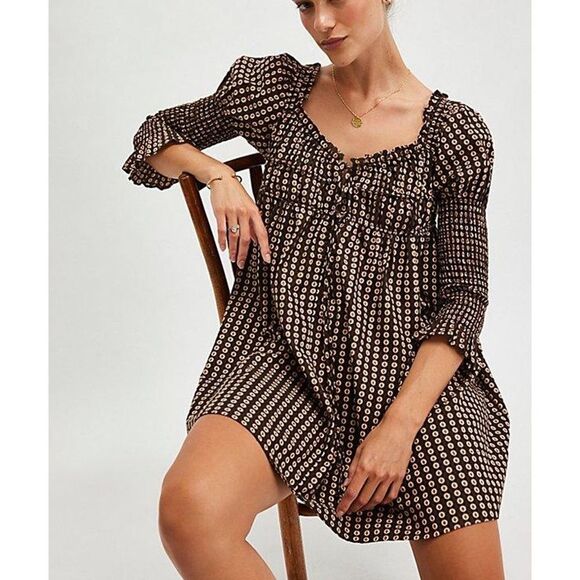 Free People Dresses & Skirts - Free People Star Dip Mini Dress XS